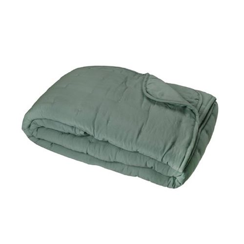 Couvre-lit En Microfibre Matelassée - 150x200 Cm - Vert Tilleul