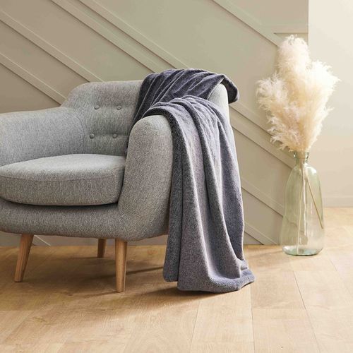 Plaid Lou Gris 130 X 170 Cm Gris