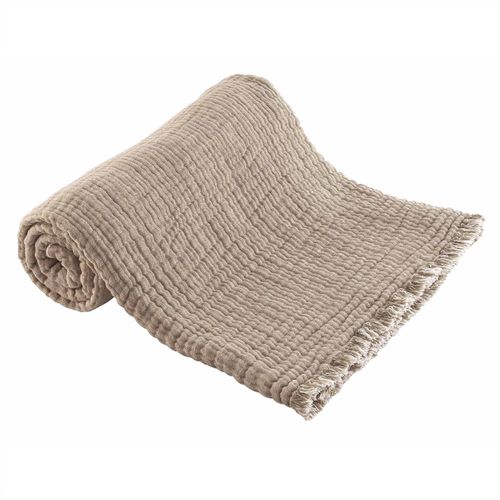 Plaid Estrela Muscade 125 X 180 Cm Beige