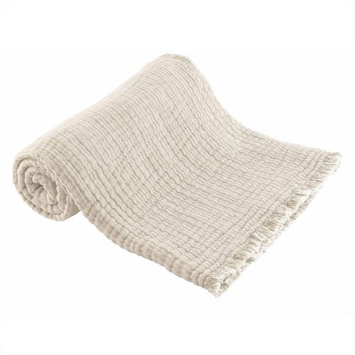 Plaid Estrela Naturel 125 X 180 Cm Blanc