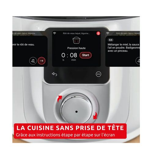 Multicuiseur Cookeo Infinity 6.5l 1600w Blanc - Ce9721f0