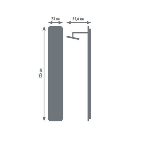 Colonne De Douche Avec Robinetterie Eris - Gris Anthracite
