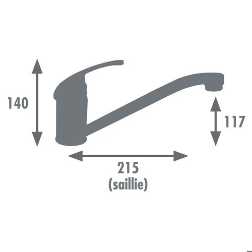 Mitigeur Évier - Cardiff - Chromé - Bec Pivotant - Économie D'eau