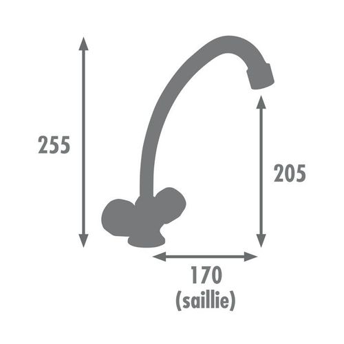 Edouard Rousseau - Mélangeur Evier Konfort - Chromé