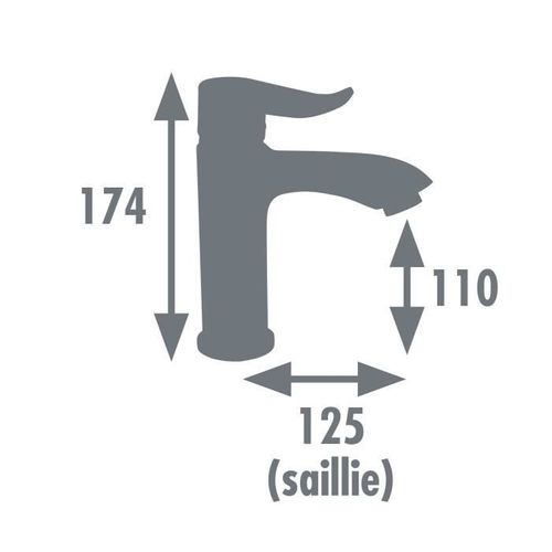 Mitigeur De Lavabo - Rangoon - Aérateur Réducteur De Débit - Cartouche Céramique Ø 35 Mm - Chromé