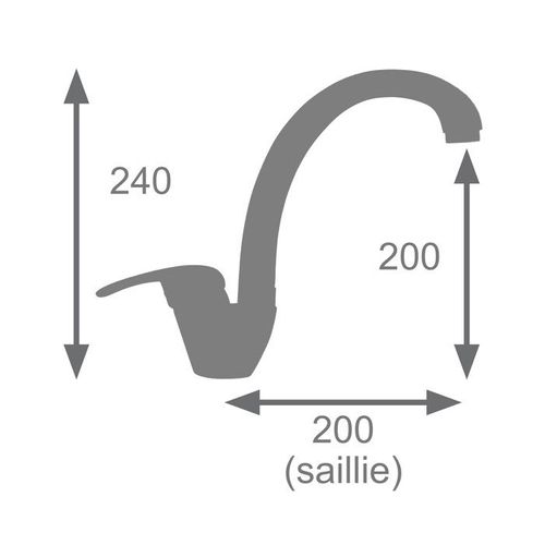 Mitigeur Evier Newbury - Inox