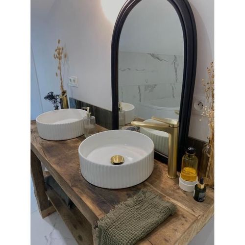 Mitigeur Lavabo Gloss Haut - Laiton Brossé