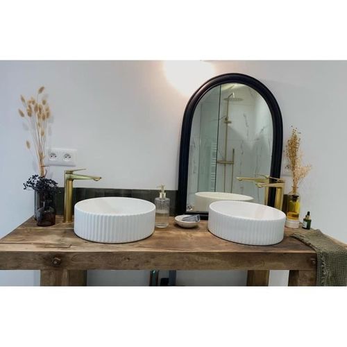 Mitigeur Lavabo Gloss Haut - Laiton Brossé