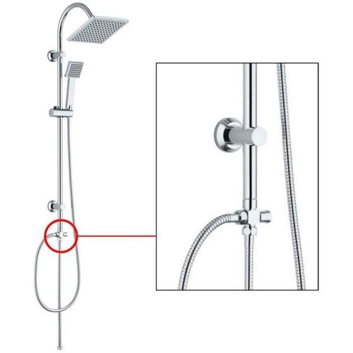 Inverseur Et Connecteur Pour Colonne De Douche - Standard - Chromé