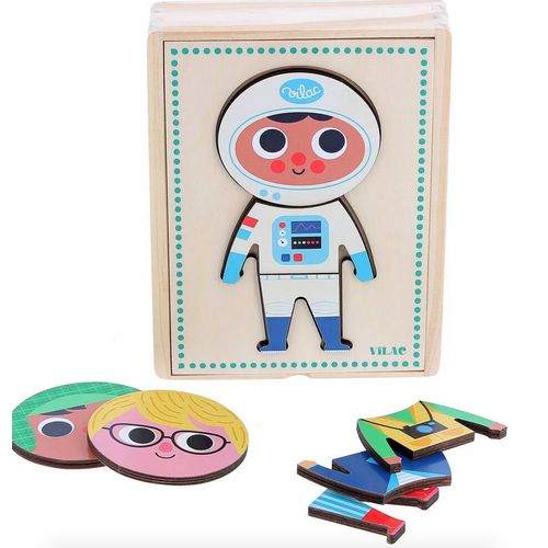 Jules à Habiller Puzzle En Bois