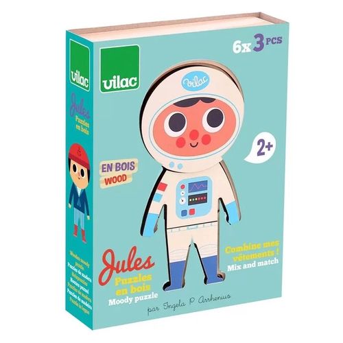 Jules à Habiller Puzzle En Bois