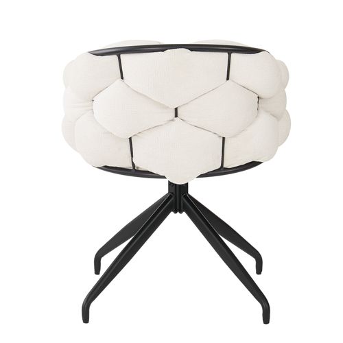 Chaises De Luxe En Velours, Lot De 2, Pivotant à 360°, Beige