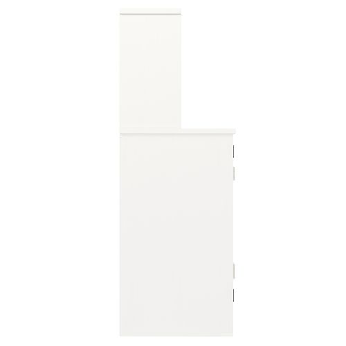 Buffet Moderne 120x40x120, Rangement à Plusieurs Niveaux, Blanc