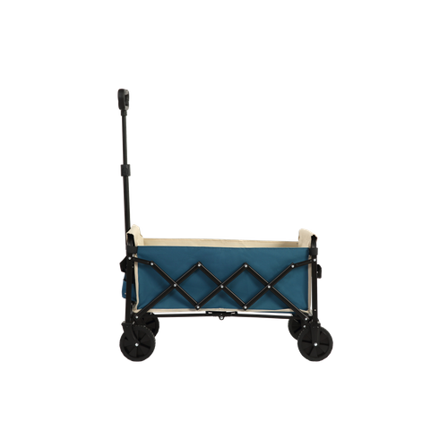 Chariot Pliant Avec Roues Tous Terrain Avec Tissu 600d Oxford, Capacité De 70 Litres, Bleu