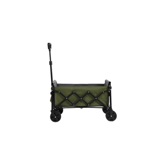 Chariot Pliant Avec Roues Tous Terrain Avec Tissu 600d Oxford, Capacité De 70 Litres, Vert
