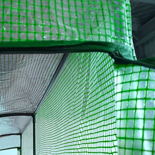 Serre En Acier Avec 2 Portes, Protection Contre Les Uv Et Pe 200x100x215cm, Vert