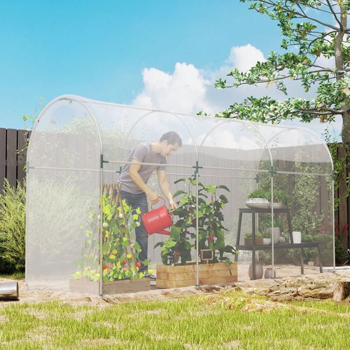 Bâche De Serre Extra Épaisse 8x10m, Film De Jardin Imperméable à L'eau Avec Protection Contre Les Uv
