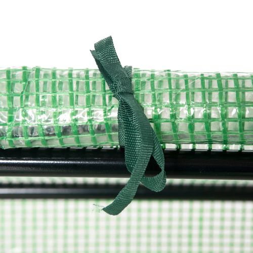 Serre En Acien Avec Film Plastique Et Fenêtre, Châssis Solide 120x60x60 Cm, Vert