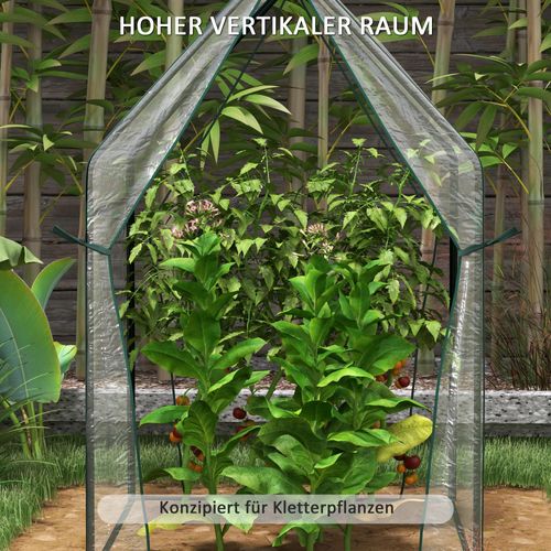 Serre En Acier Avec Film Plastique Et Double Porte Étanche 90x90x145cm