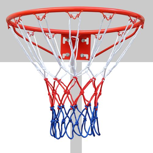 Panier De Basketball,avec Filet ,fixation Murale Pour Adultes Et Enfants,rouge