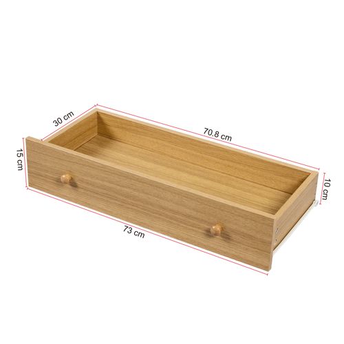 Commode 120x40x83 Cm, Avec 1 Porte Et 4 Tiroirs, Couleur Bois, Style Campagne