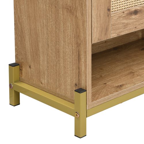 Meuble à Chaussures - Meuble D'entrée Rangement Pour Chaussures - 4 Portes 2 Etagères