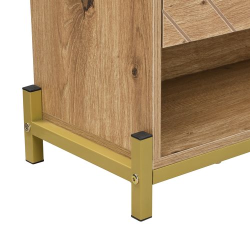 Meuble à Chaussures En Bois - Meuble D'entrée Rangement Pour Chaussures - 4 Portes