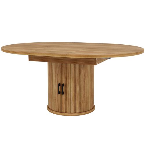 Table Extensible, Table à Manger Extensible, Table Salle à Manger Avec Rangement, Plateau Modulable