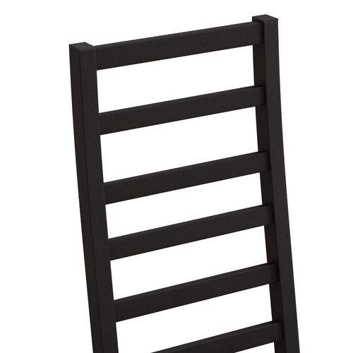 Lot De 2 Chaises, Pieds En Acier Et Assise En Pu,40x47x107cm,noir