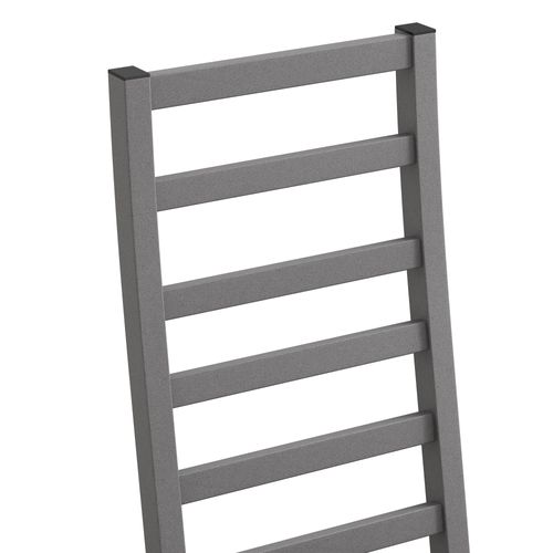 Lot De 2 Chaises, Pieds En Acier Et Assise En Pu,40x47x107cm,gris