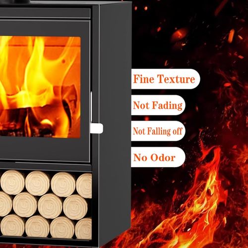 Poêle à Bois - Fonte Poêle Multi-combustibles - Cheminée Éco-conception - 60 X 49 X 85 Cm