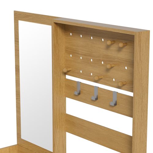 Vestiaire En Panneaux De Particules - Avec Miroir - 101x38x180cm