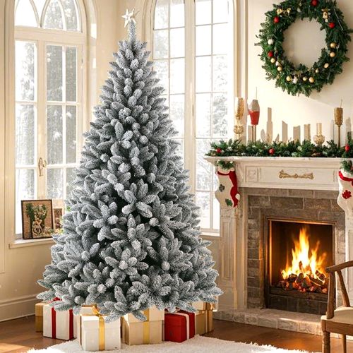 Sapin De Noël Artificiel 180 Cm - Décoration De Noël  - 100 % Pvc - Avec Support Métallique