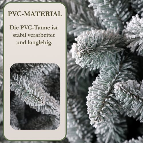 Sapin De Noël Artificiel 180 Cm - Décoration De Noël  - 100 % Pvc - Avec Support Métallique