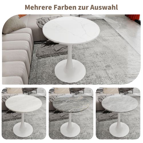 Table De Salle à Manger moderne 70x70x72cm 2 à 4 Personnes, blanche