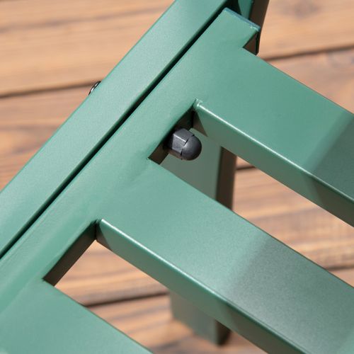 Banc De Jardin Moderne 127x63x83cm, 2 Places, Capacité De Charge 240 Kg, Vert