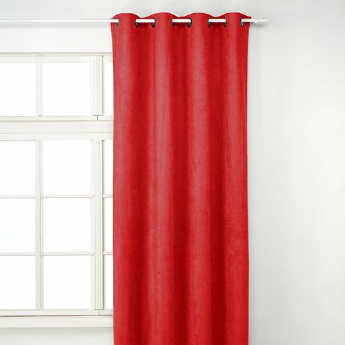 Rideau Uni - Effet Suédine - 145x260 Cm - Rouge
