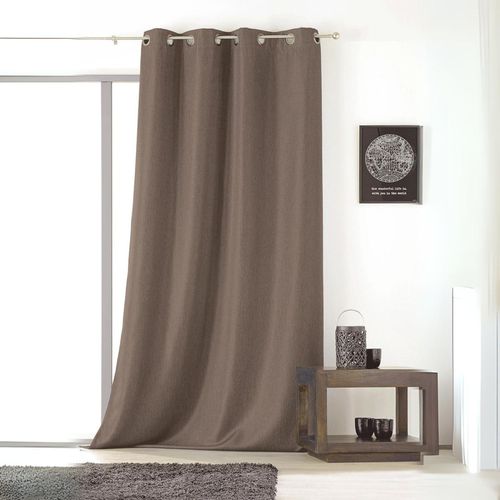 Rideau Uni Avec Oeillets - 145x240 Cm - Beige