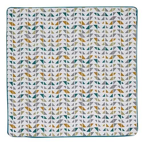Housse De Coussin Esprit "triangulaire" - 40x40 Cm - Blanc