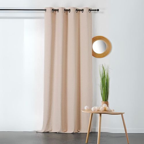 Rideau En Coton Et Chanvre - 135x240 Cm - Naturel