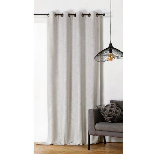 Rideau Obscurcissant Et Isolant - - Effet Tissé - 140x260 Cm - Ecru