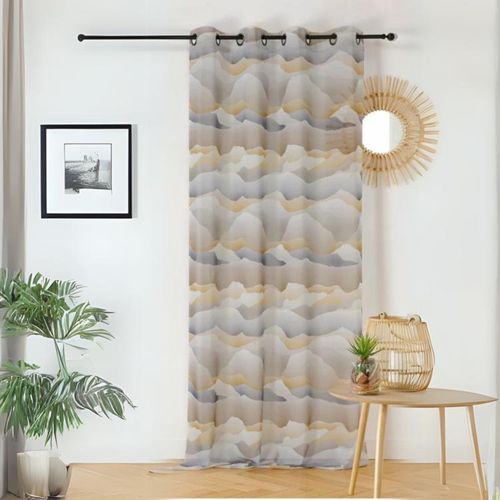 Voilage Tamisant - Effet Paysage - 150x260 Cm - Ecru