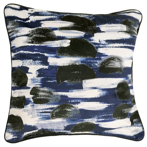 Coussin Paysage Abstrait - 45x45 Cm - Bleu Roi