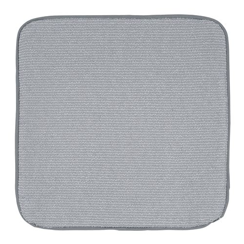 Housse De Coussin Passepoilée - 40x40 Cm - Gris Clair
