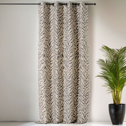 Rideau à Oeillets Tigre - 140x240 Cm - Beige