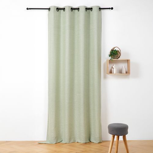 Voilage - Effet Velours Chiné - 145x240 Cm - Vert