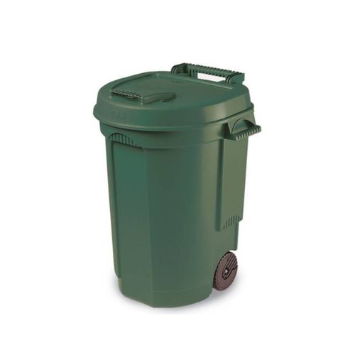 Poubelle à Roulette 110l Verte - 970011