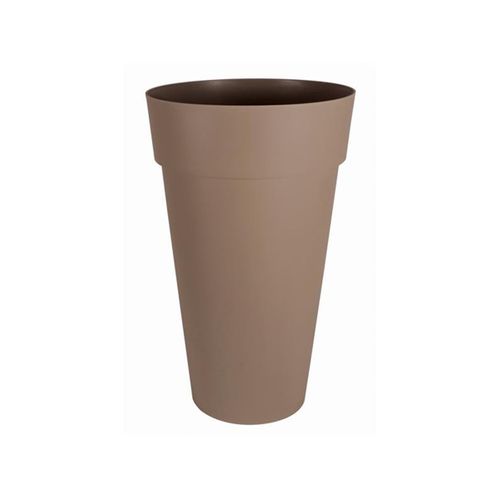 Pot De Fleur Rond Toscane Ø 48 X H.80 Cm - Taupe