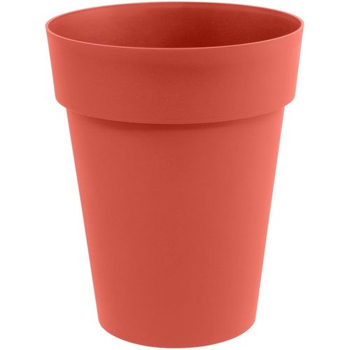 Vase Mi-haut Rond - Toscane - D. 44 Cm - 50 L - Pré-percé - D. 44 X H. 53 Cm - Orange Terre Battue