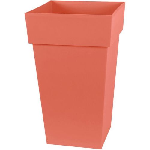 Pot De Fleur Haut Carré - Toscane - 39 Cm - 62 L - Intérieur/extérieur - 39 X 39 X H. 65 Cm - Orang